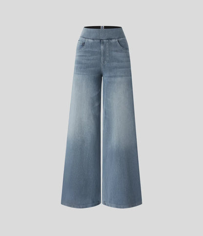 Elin™ | Högmidjade Stretchbyxor
