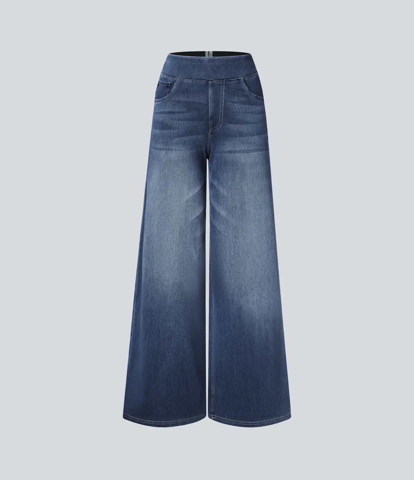 Elin™ | Högmidjade Stretchbyxor