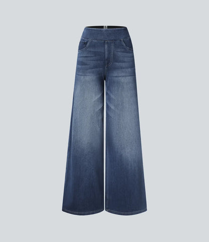 Elin™ | Högmidjade Stretchbyxor