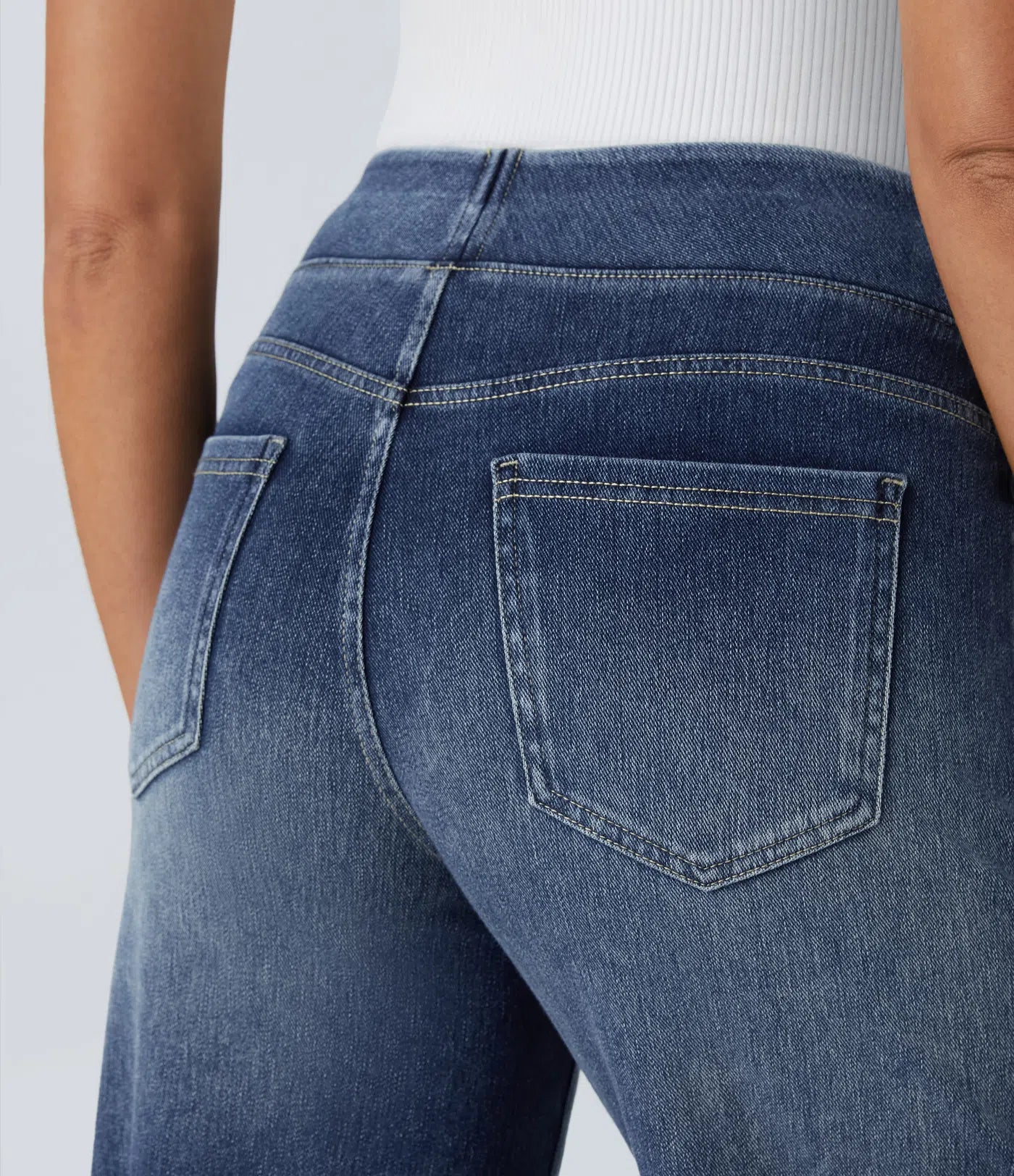 Elin™ | Högmidjade Stretchbyxor